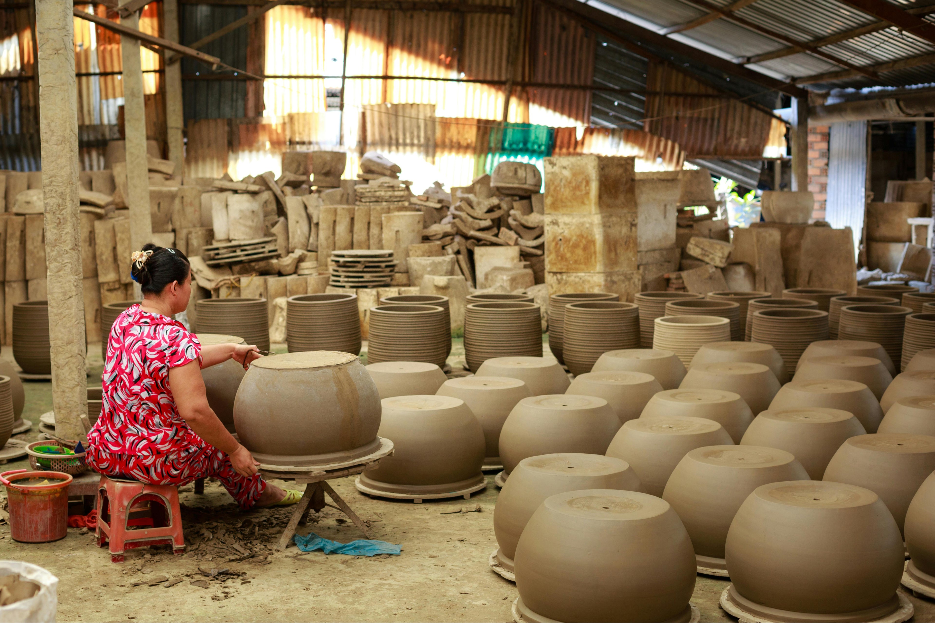 atelier de vases artisanaux fait main